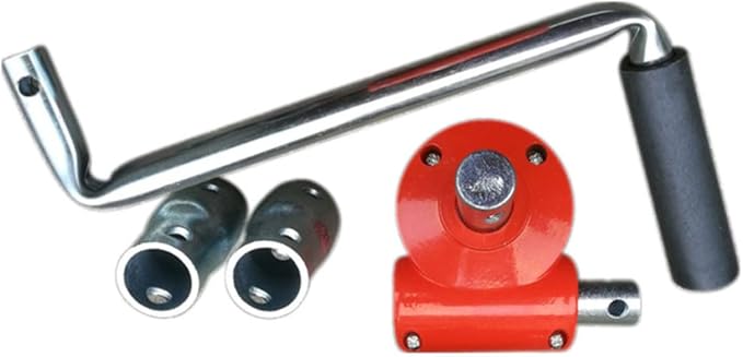 Sidewall Manual Crank Winch Greenhouse Hand Crank Winch Agricultural Film Roll Up Coiler Manual Lifting Device Machine Blinds Rolling for Greenhouse Ranch Ventilation