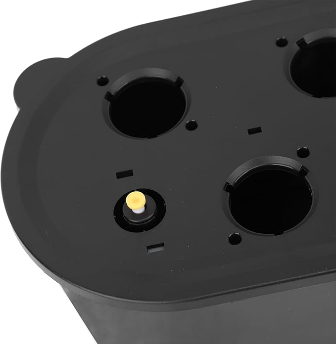 Hydroponics Growing System Kit 7 Pods Indoor Gardening System with 24W LED Grow Light 2 Smart Light Modes Microgreens Growing Kit (Black)