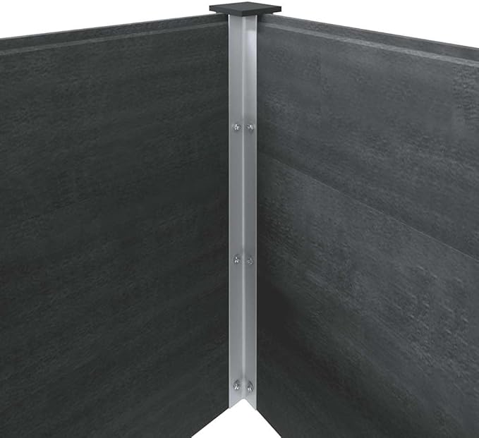 vidaXL Raised Garden/Flower Bed - Gray WPC/Steel Weather- Modern Design 78.7 x 19.7 x 35.8