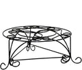 6.25 H Mosaic Metal Black Gold Plant Stand YE22