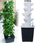Hydroponics Tower Garden Hydroponic Growing - Grow Fruits and Vegetables with Timer Pump and Net Pots - Aeroponics Kit for Home (25ho