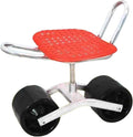 360 Degree Swivel Height-Adjustable Chair Heavy Duty Gardening StoolRolling Garden Cart with 2 Wheelsfor Lawn Yard