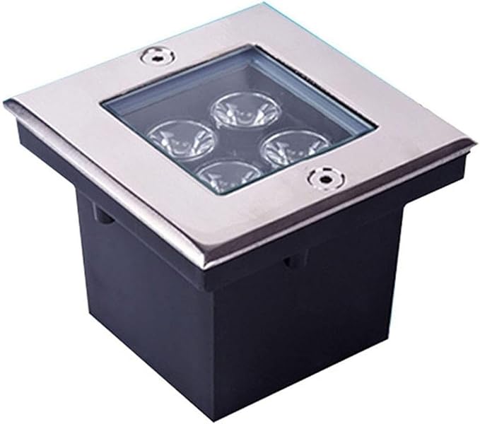 Outdoor Landscape Spotlights Underwater Pond Lights LED Spotlight Outdoor Recessed LED Light for Terrace for Gardens Paths of Swimming Pools Illumination Lights(White 4W(