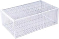 Big Foldable Galvanised Pigeon Dove Bird Trap Cage Feral Pigeon Humane Way with The one-Way Entrance Trapping Pigeons Doves in Cages