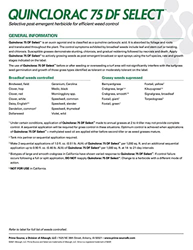 Quinclorac 75 Herbicide - 1 Pound (Drive 75 Quinstar) by