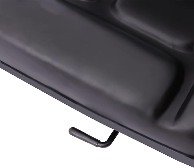 Universal Forklift Seat Foldable Tractor Seat with Armrests 35-175° Height &amp Angle Adjustable Lawn Mower Seat High Resilience Forklift Seat Black PVC Tractor Seat Heavy Mechanical Seat