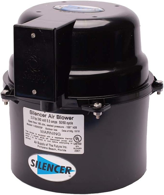 Silencer Blower Motor 2.0HP 120V 9.0 AMPS