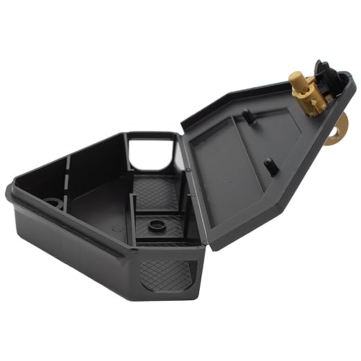 Gold Key Mouse Depot Plastic Tamper-Resistant Mini Bait Station with Clear Window – Indoor &amp Outdoor Mouse Size Rodent Control