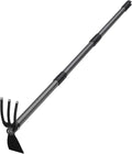 COCONUT Hoe Garden Tool 60 Inch Garden Hoe Long Handle for Weeding Hoe Cultivator 2 in 1 Hand Garden Tools for Gardening Planting