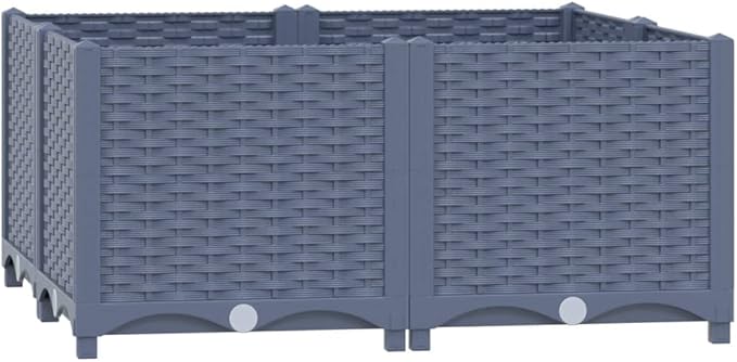 YAFF Raised Bed 31.5x31.5x15 Polypropylene (16.5lbs) I