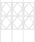 LTSRLL Large Metal Garden Trellis 90cm/35.4in 120cm/47.2in 150cm/59in 180cm/70.8in 220cm/86.6in Hoya Support Foldable Climbing Plant Stake(White90cm/35.4in)