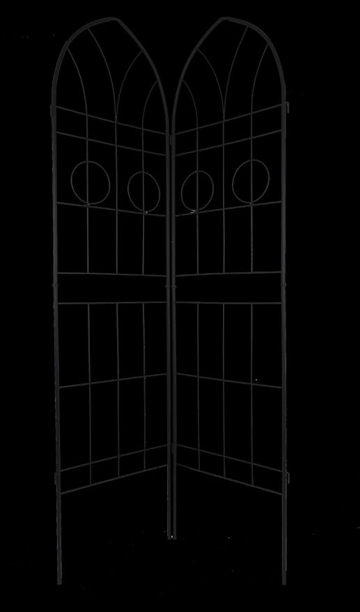 Set of 4 Rustproof Metal Garden Trellises 78.7x19.7 Compatible with Climbing Plants Outdoor