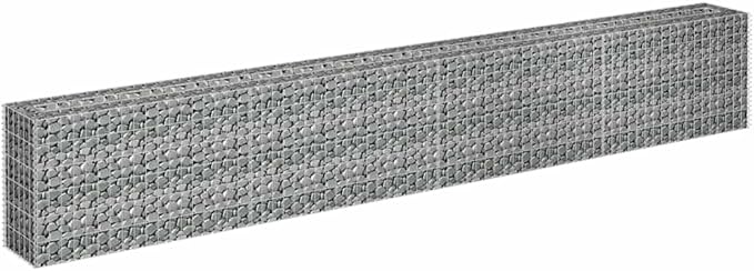 Silver Galvanized Raised Garden Bed 141.7x11.8x23.6 in Modern Industrial Planter Box for Patio Balcony &amp Backyard Durable Metal Elevated Flower Bed for Vegetables Herbs &amp Annuals