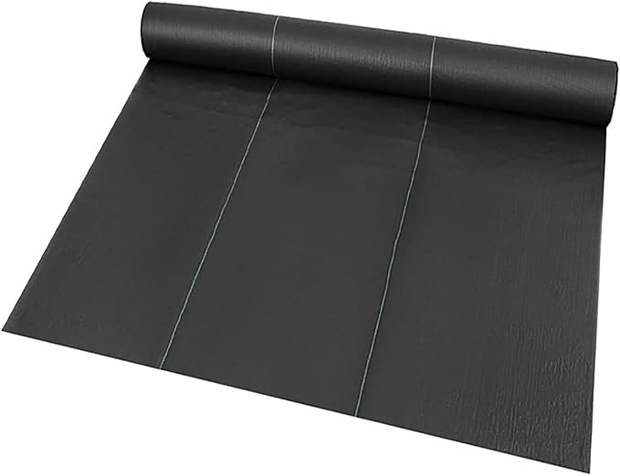 Weed Control Fabric UV Resistant Ground Cover Membrane Garden Underlay Weed Barrier Weed Barrier Mat Ideal for Use in Patios Garden Flower Beds Landscaping(1.2 * 100m)