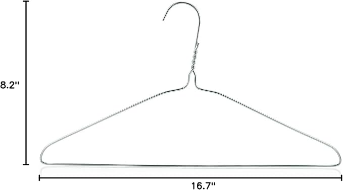 SPECILITE Wire Hangers 1 Pack Chrome