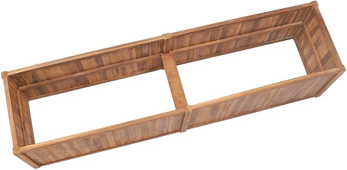 Wooden plantersPlanting Box RacksGardening Decorationsfor BackyardPatio and BalconyGarden Raised Bed 78.7x19.7x19.7 Solid Teak Wood