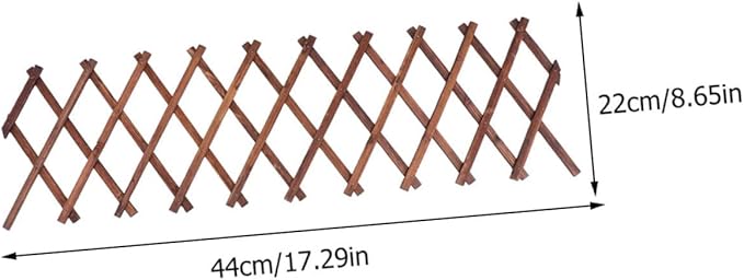 Expandable Garden Trellis Climbing Plant Support Willow Fence Plant Climb Support Carbonized Wood