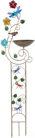 Vintage Iron Garden Trellis 60 Inch Rustproof Outdoor Plant Structure Easy Assembly No Tools Oxidation Iron Plant Stand