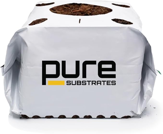 Coco Coir Starter Block - Plastic - 4 X 4 X 2.75 w/Removable Bottom - 216/Cs