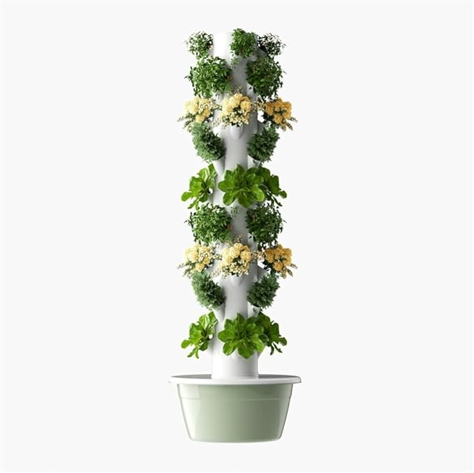 DIY Hydroponic Colonization Cups Hydroponics Tower Garden Hydroponic Growing System Automatic Water Circulation and Intelligent Timer for Gardening LoverGreen5 Tiers