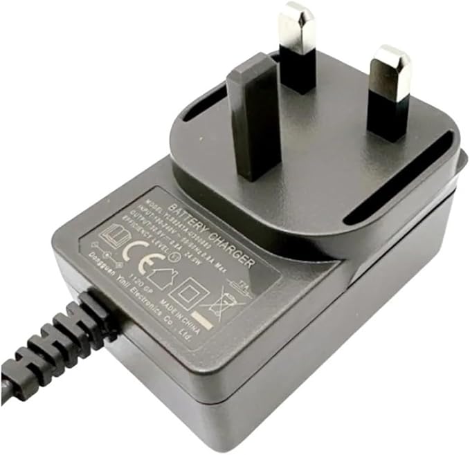 Original Charging Adapter with EU/UK/US Plug .Compatible for Dreame T10/T20/T20 Pro. Vacuum Cleaner Charger Spare Parts Accessories Brown.Charger(Us)(UK Plug)