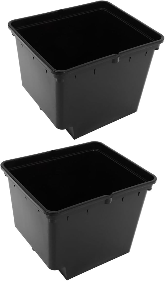 1 Set Hydroponic Dutch Bucket Food Minnow Plants Artificial Hydroponics Bulk Grow Outdoor Nutrients Flowers Cube Watering Pot Planter Planting Base Organizer Leaf Black Pp