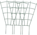 Toyvian 3pcs Small Metal Trellis for Indoor Climbing Plants Plant Support Easy to Install Elegant Design for Home and Garden Use Green