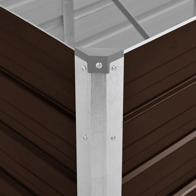 Galvanized Raised Garden Bed Planter Raised Garden Boxes Outdoor Large Metal Raised Garden Beds for Vegetable Gardening Backyard Patio 39.4x15.7x17.7