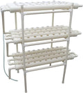 INTBUYING Hydroponics Growing System 108 Holes 12 Pipes 3 Layer Plant Site Grow Kit Hydroponic Gardending System Horizontal Diameter of The Growing Pipe: 2.5”