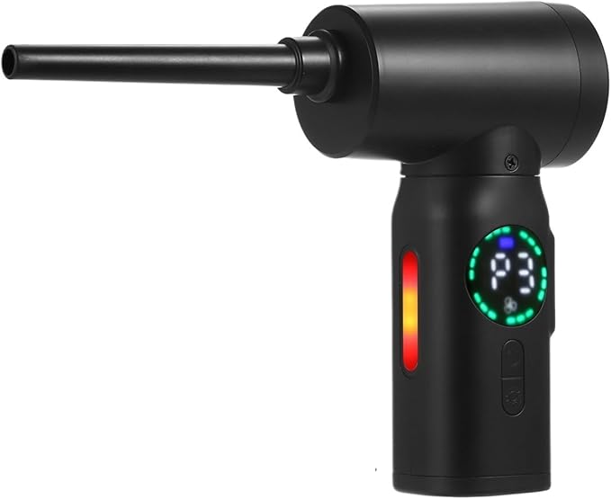 100W Cordless Air Blower Compressed Air Duster Cleaner with Emergency Light Electric Inflator Cleaning Tool Dust Blower