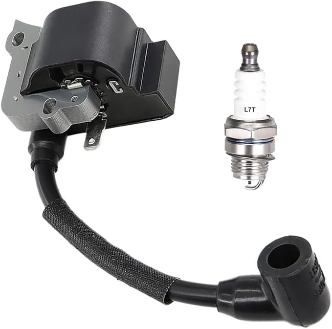 753-08489 Ignition Coil With L7T Spark Plug For Bolens BL125 MTD Craftsman Sears 316791600 Murray M7900 (41AS79MY758) MS9900 (41AS99MS758) Remington RM125 RM430 Leaf Blower