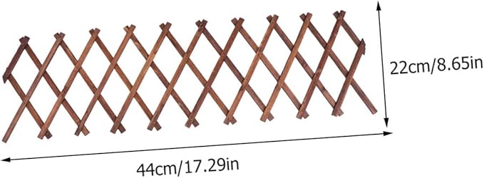Wooden Climbing Plant Support Carbonized Lattice Trellis Garden Fence Panel for Plants