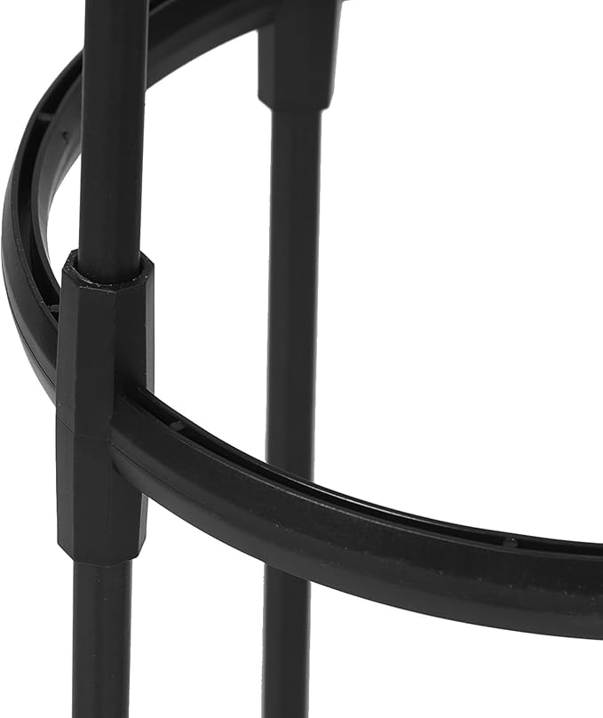 VILLCASE Garden Climbing Trellis for Potted Plants Black Metal Plant Support Rack 25cm Diameter X 120cm Height Indoor Outdoor Climbing Vine Holder for Small Gardens