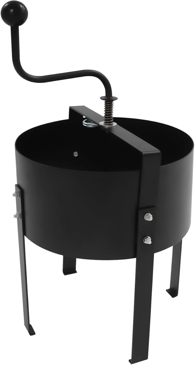 Rotary Soil Sifter Sieve Carbon Steel Garden Sifter for Soil Compost Sifter with Shovle and Gloves for Gardening Sand Rock Compost Dirt 10 * 5mm Aperture