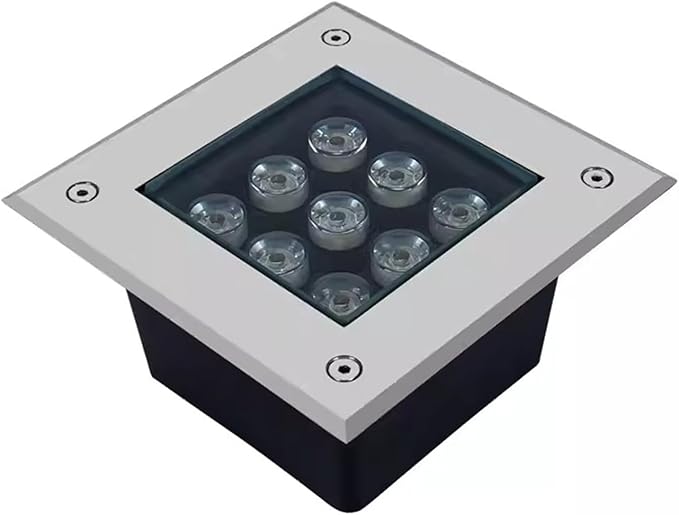 Underground Light LED - Square Outdoor Buried Light Source IP67 Waterproof Outdoor Floodlighting Device Outdoors Ground Embedded Spotlight Garden Floor LandsOne Color 36W