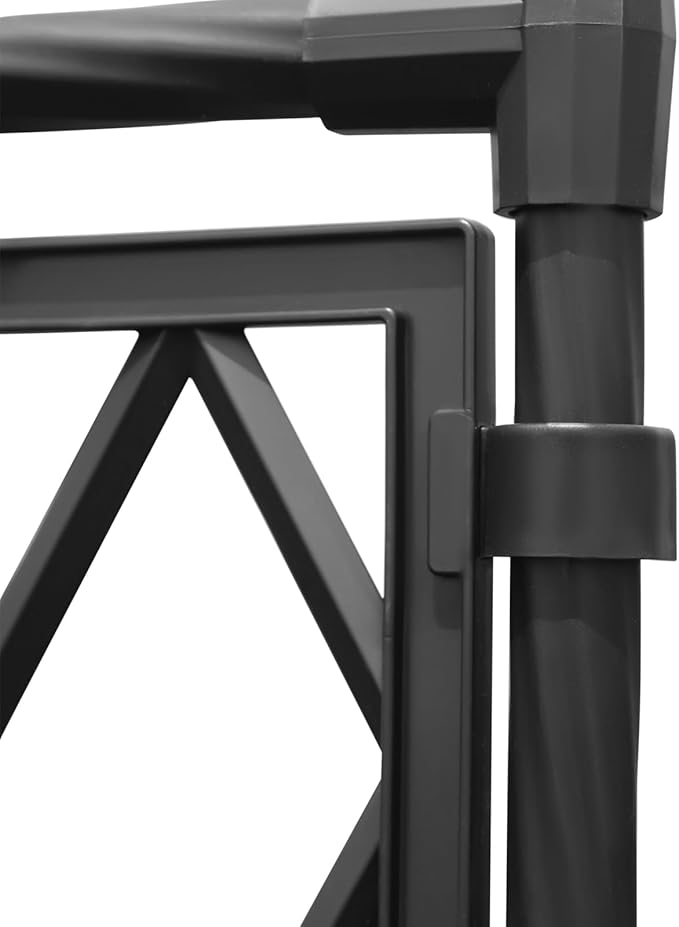 Garden Arch Trelli 98’’Hx118’’W Garden Arch Arbor Trellis for Climbing Plants Outdoor Galvanized Steel Wedding Arches for Lawn Party Backyard Decoration(Black)