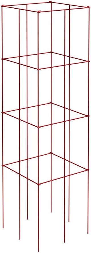 Panacea Products 89764 4-Panel Tomato and Plant Support Tower Red (Pack of 1)