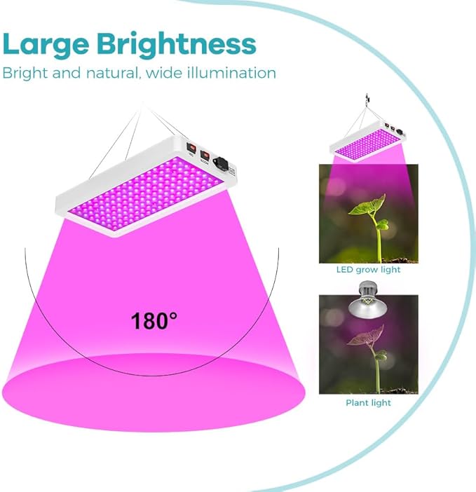 4PCS 2000W 2025 Upgraded Full Spectrum Planting Lights Red Blue UV/IR Diodes Dimmable Zero Noise High Yield for Seed Veg/Bloom Modes AV 100-277V US Plug Ideal for Indoor Plants Greenhouses Hydroponics