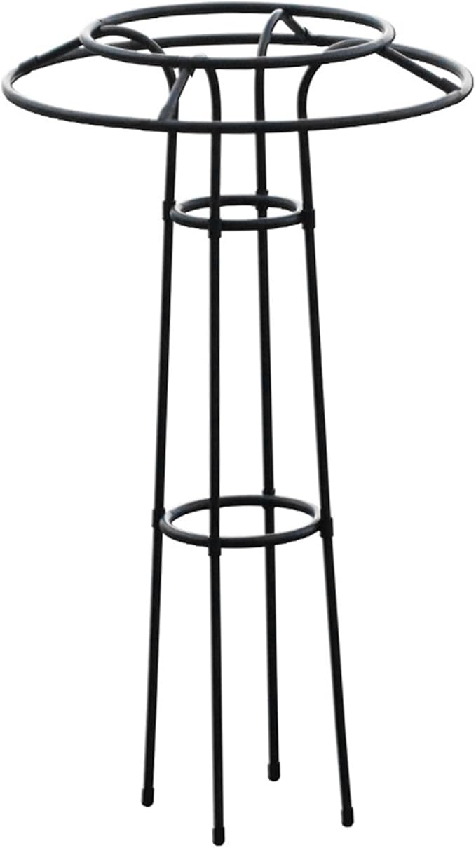 Garden Trellis for Climbing Plants Umbrella Shaped Ventilated Plant Trellis Plastic Wrapping UV Protection Metal for Potted Plant Short 41in| Cages Supports