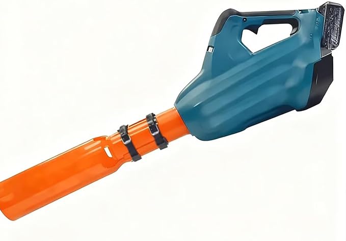 Air Booster Pro Leaf Blower Extension Kit Black High-Performance Debris Clearing Attachment with Universal Mounting System for Yard Tools (Orange)
