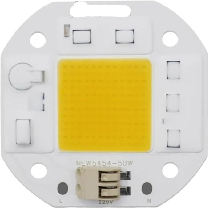 3PCS No Welding AC 220V 50W LED COB Chip Diode Driverless DOB Module 5454 Lamp Beads for Plant Grow Light Floodlight Spotlight(Warm White220V 30W)