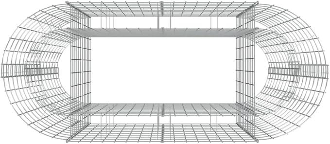 Gabion Raised Bed Gabion Cages Basket Steel Woven Gabion Net Garden Plant Above Ground Garden Boxes Outdoor Garden Galvanized Planters Metal Trough 47.2x19.7x39.4