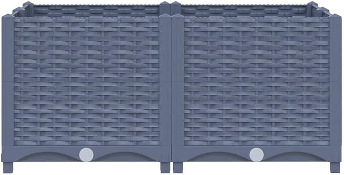 YAFF Raised Bed 31.5x31.5x15 Polypropylene (16.5lbs) I