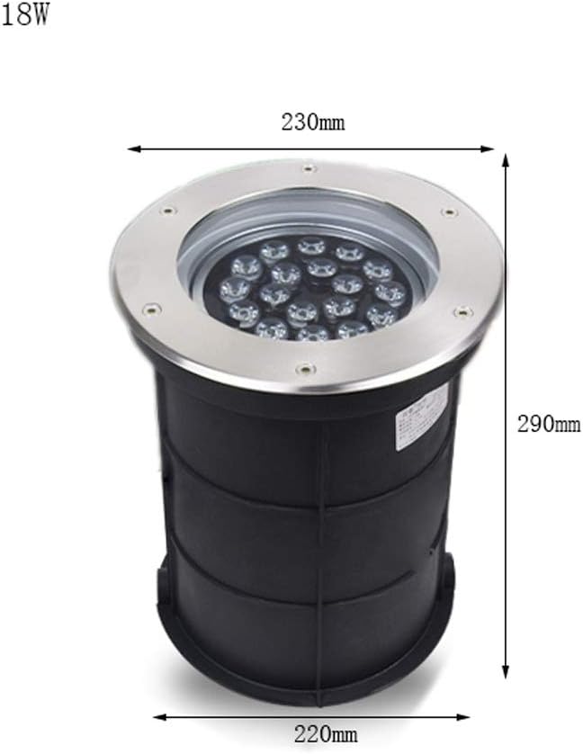 9W/18W LED Colorful Underground Light IP65 Waterproof Buried Spotlights for Landscape Garden Road Courtyard Embedded Tree Projection Lamp Fittings