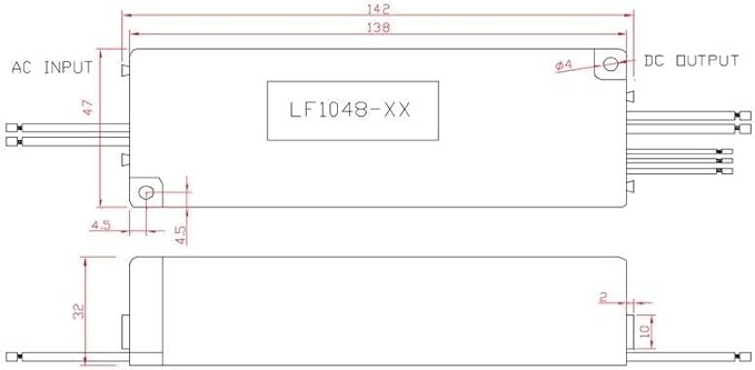 LF1048-24-C2000-010V 2000Ma 0-10V Dimmable 48 Watt Maximum