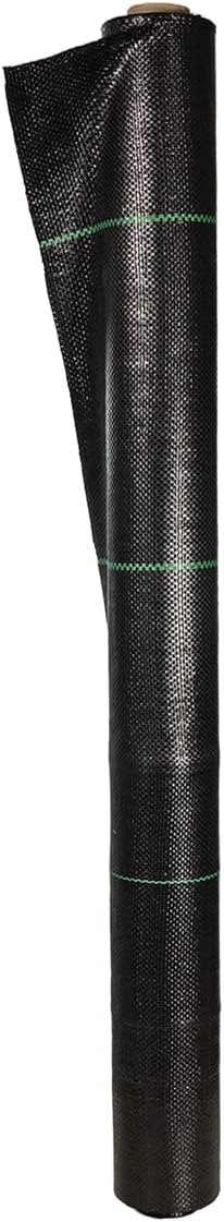 Landscape Fabric Weed Barrier (3 Ft x 100 Ft) &amp 6 Steel Landscape Staples (2 Packs of 100) for Yard or Garden