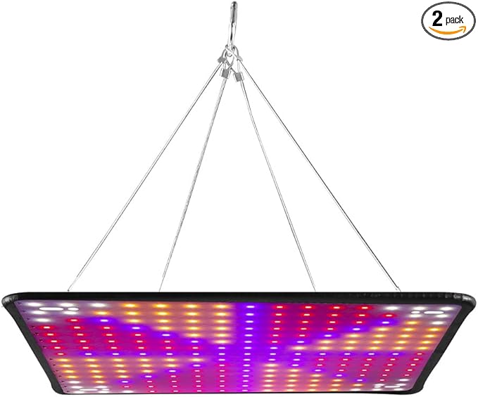 500W LED Indoor Planting Lamp 100-277V Greenhouse Hydroponics Red Blue Grow Lamps 110V Vegetable Bonsai Fruit Seeding Lights Potted Succulent Moss Cactus Cultivation Lighting with Hook US Plug