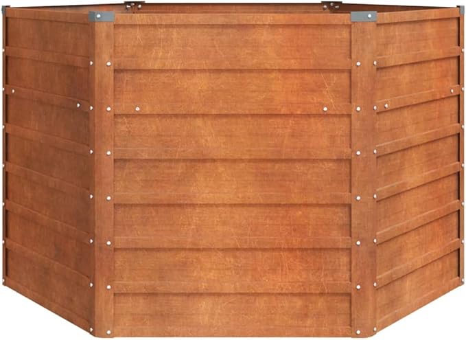 Metal Flower Bed 50.8 Corten Steel Planter Box for Outdoor Vegetable Herb Flower Plant &amp Gardening - Large Tall Galvanized Metal Planter Beds