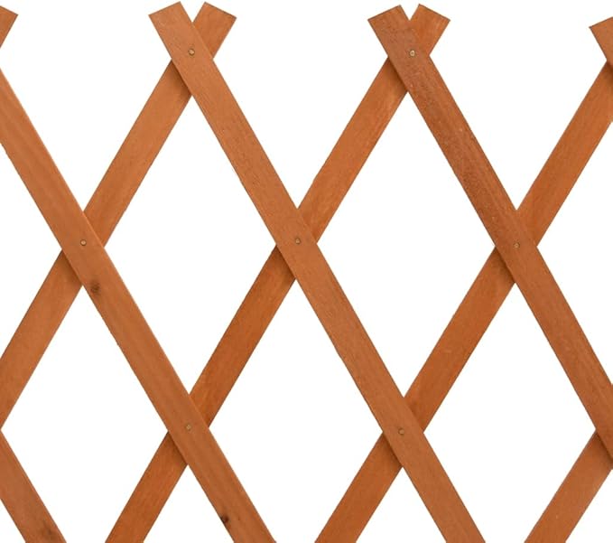 Extendable Garden Trellis Fence Plant Screen Wood Fence Privacy Gate Pet Gate for Home Yard Garden Orange 47.2x23.6 Solid Firwood-806