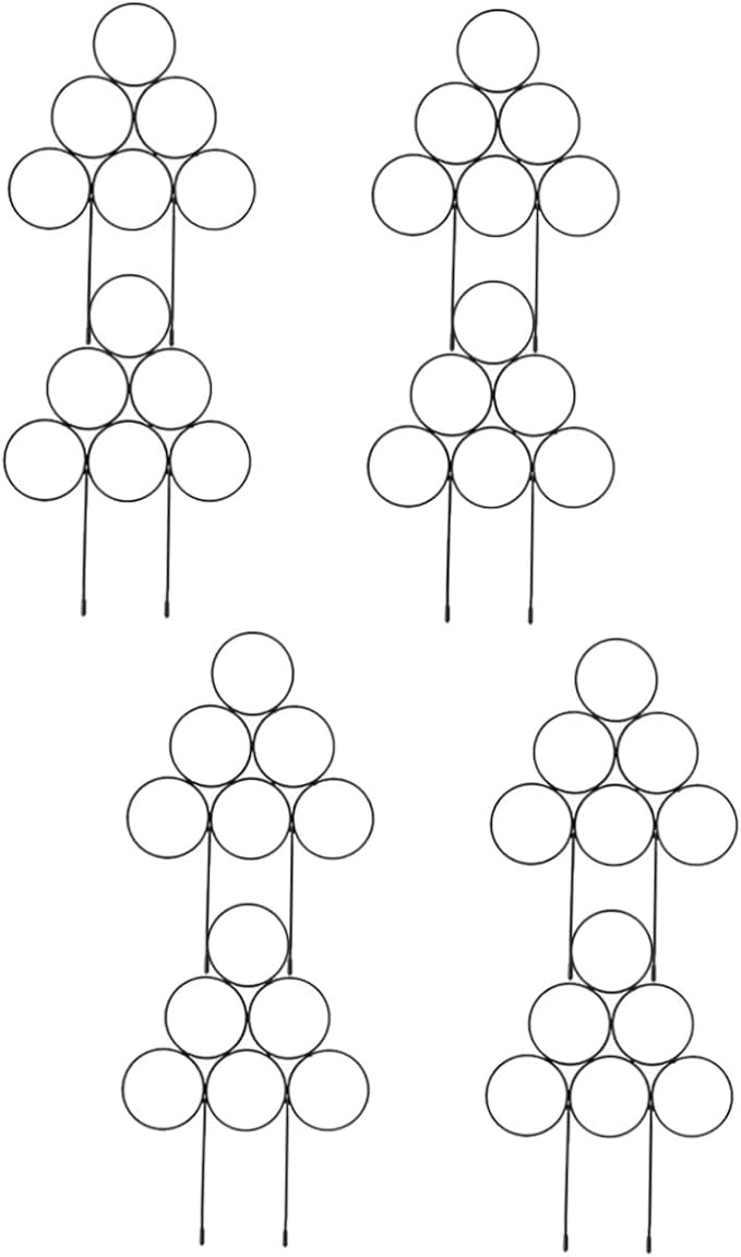 GANAZONO 8pcs Metal Trellis for Climbing Plants Indoor Plant Support Stake Small Garden Trellis Shape and Garden Use